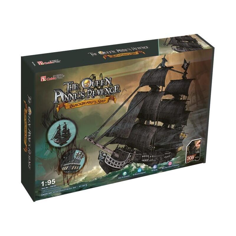 Puzzle 3d Duzy Zestaw Okret Piracki Zemsta Królow