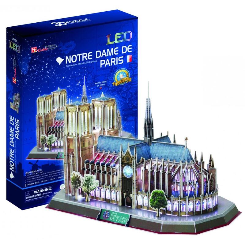 Puzzle 3d Notre Dame (Swiatlo)