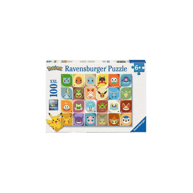 Puzzle Infantil Ravensburger Caras Pokémon 100 Piezas 12004320