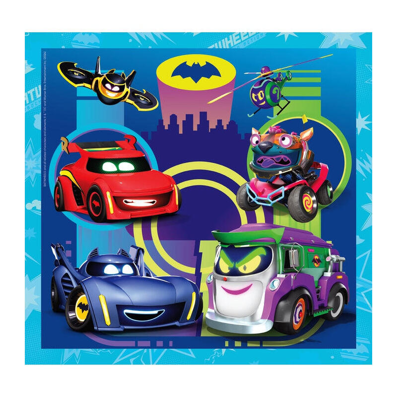 Puzzle Maxi Batwheels 3x48pzs