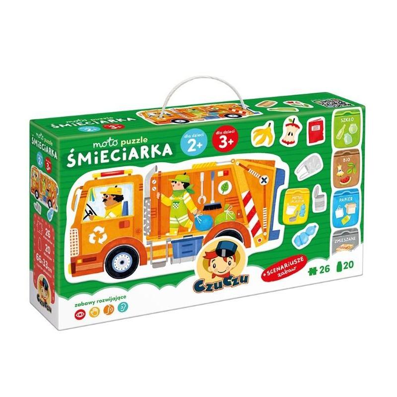 Puzzle Moto - Smieciarka 26 Elementów