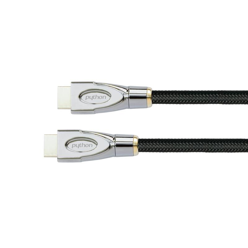 Python Hdmi« 2.0 Cable 4k2k Malla De Nailon Negro 0,5m