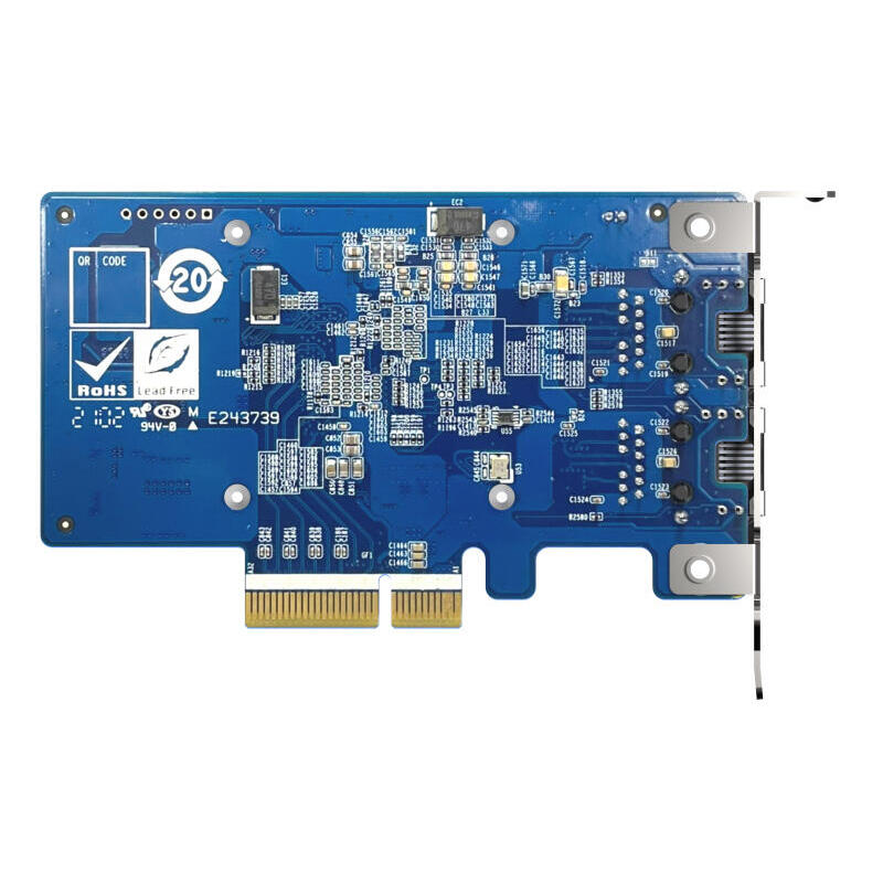 Qnap Qxg-10g2t-X710 Tarjeta De Expansion De Red De 10 Gbe, Intel X710 De Dos Puertos, 4xpcie Para Nas Con Pcie
