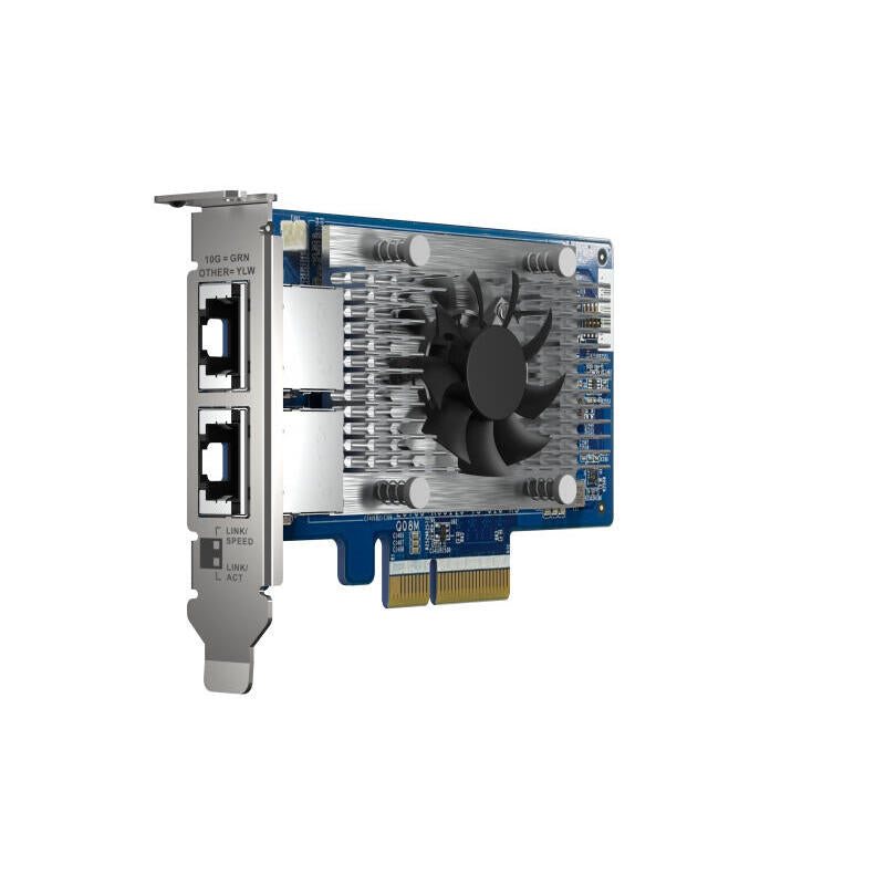 Qnap Qxg-10g2t-X710 Tarjeta De Expansion De Red De 10 Gbe, Intel X710 De Dos Puertos, 4xpcie Para Nas Con Pcie