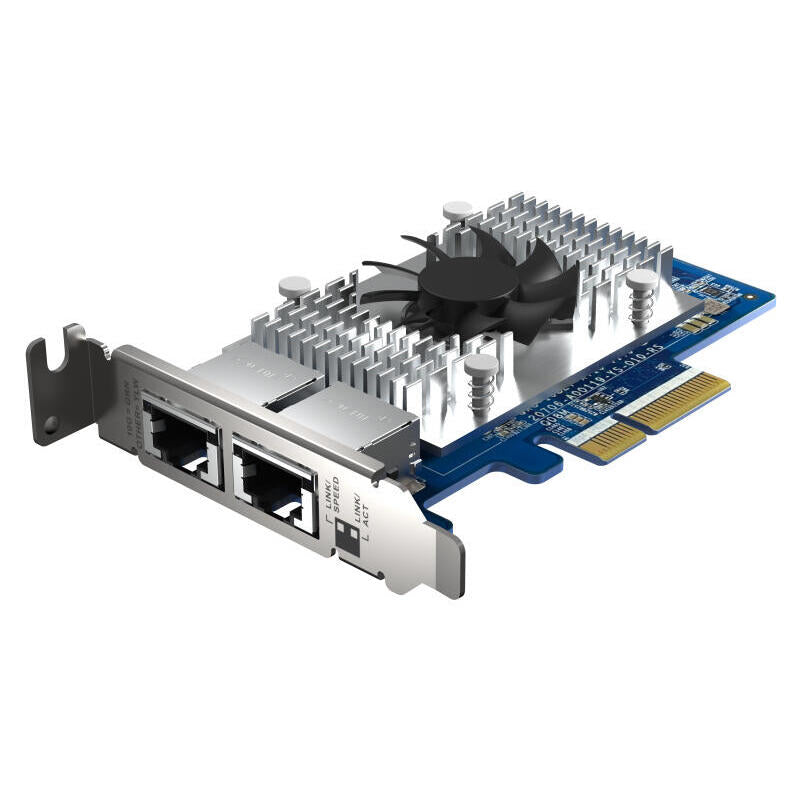 Qnap Qxg-10g2t-X710 Tarjeta De Expansion De Red De 10 Gbe, Intel X710 De Dos Puertos, 4xpcie Para Nas Con Pcie