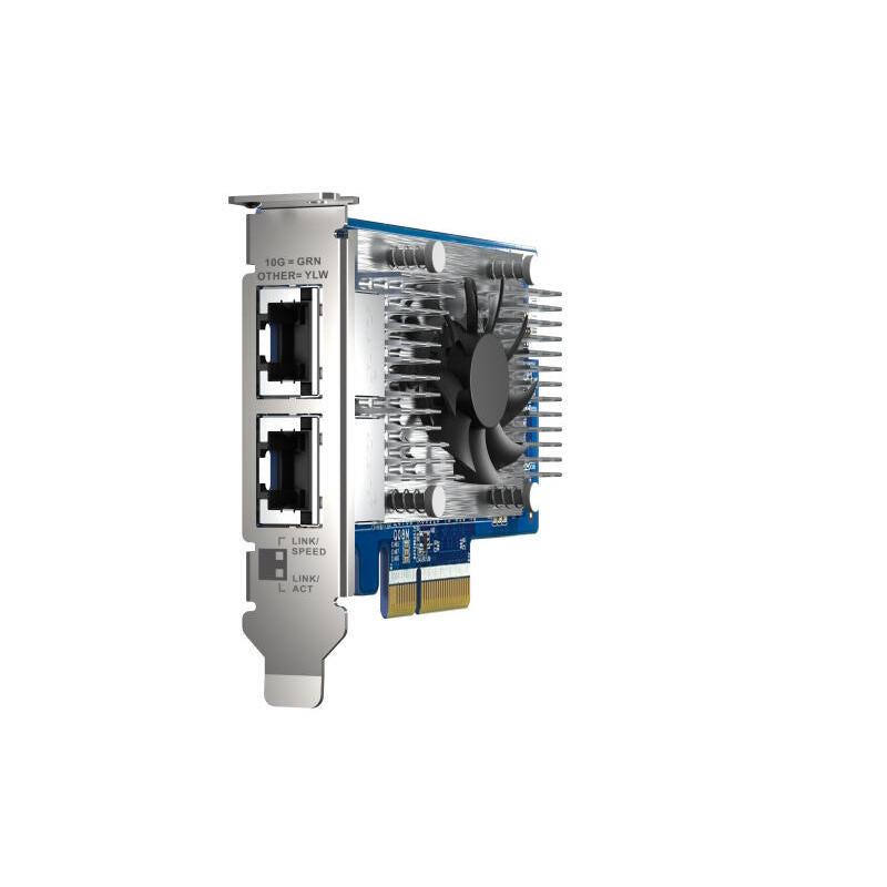 Qnap Qxg-10g2t-X710 Tarjeta De Expansion De Red De 10 Gbe, Intel X710 De Dos Puertos, 4xpcie Para Nas Con Pcie
