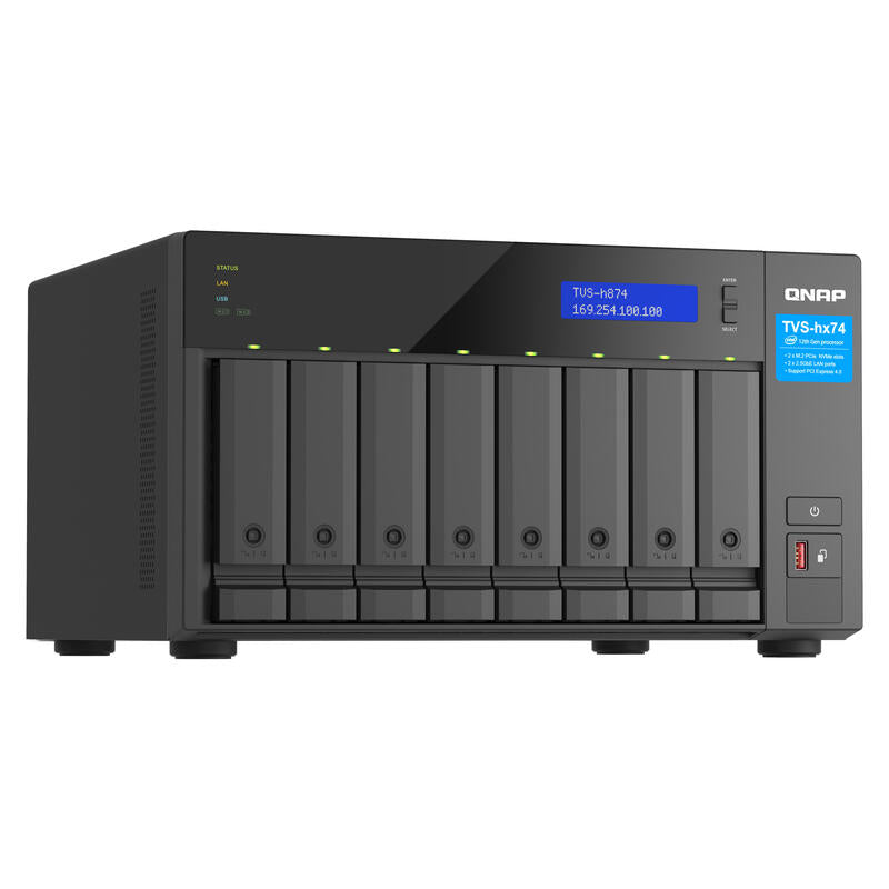 Qnap Tvs-H874 Nas Torre Ethernet Negro