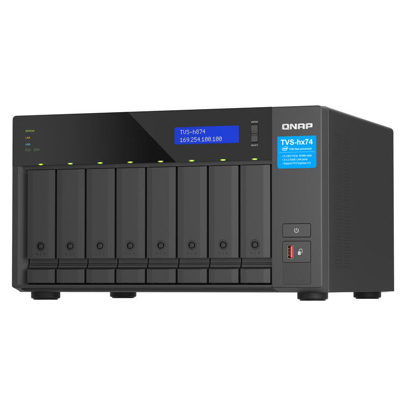Qnap Tvs-H874 Nas Torre Ethernet Negro