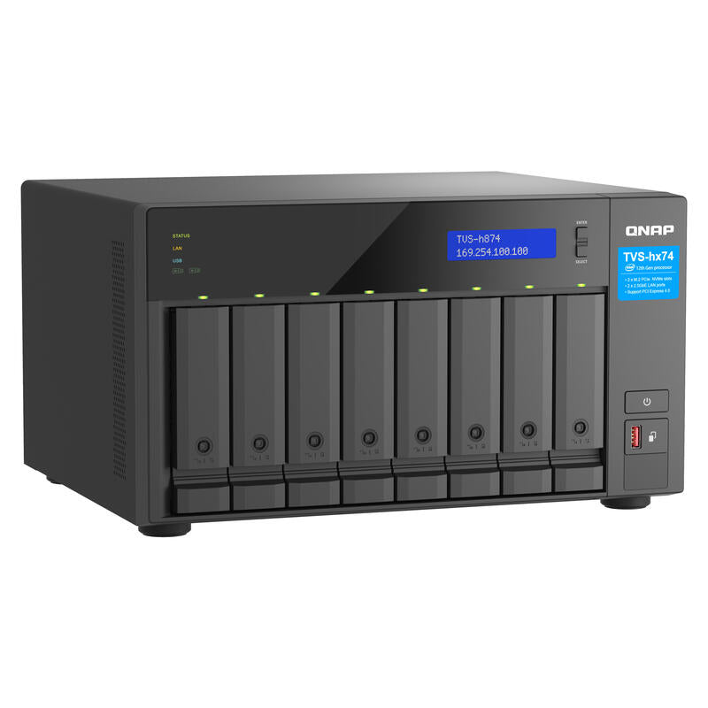 Qnap Tvs-H874 Nas Torre Ethernet Negro