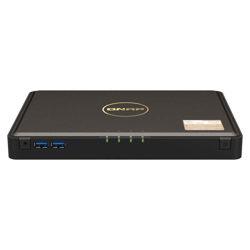 Qnaptbs-464 Nasbook Servidor Nas 4 Compartimentos Raid Raid 0 1 5 6 10 Ram 8gb 2.5 Gigabit Ethernet Iscsi Soporta