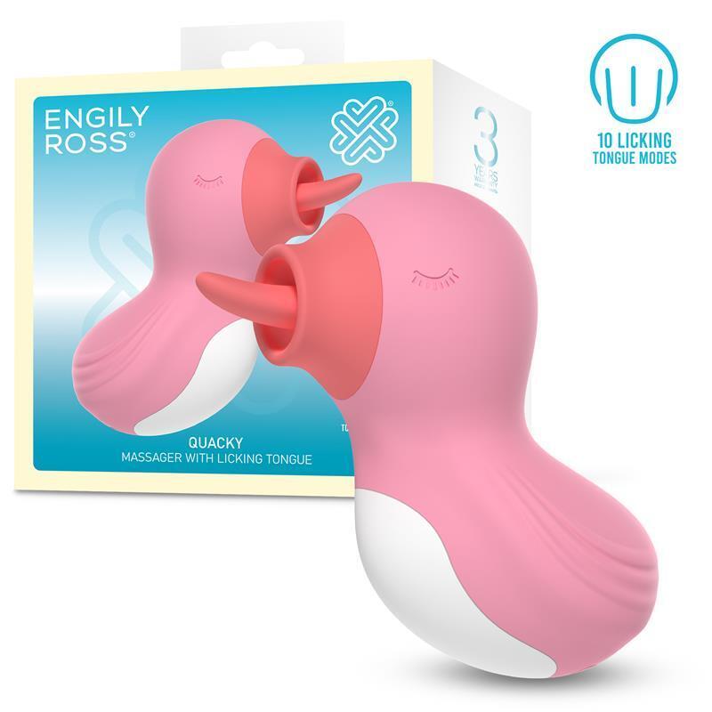 Quacky Masajeador Con Lengua Licking