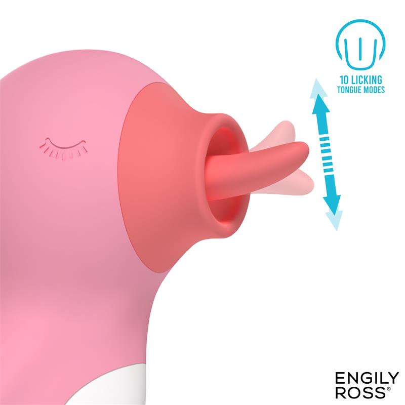 Quacky Masajeador Con Lengua Licking
