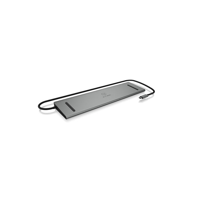 Raidsonic Ib-Dk2106-C Base Para Portátil Y Replicador De Puertos Alámbrico Usb 3.2 Gen 1 (3.1 Gen 1) Type-C Gris