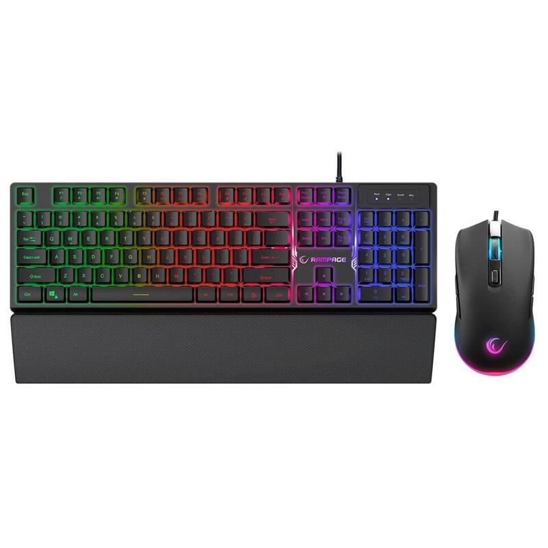 Rampage Fortuna Set De Gaming Con Teclado Alfombrilla Y Ratón