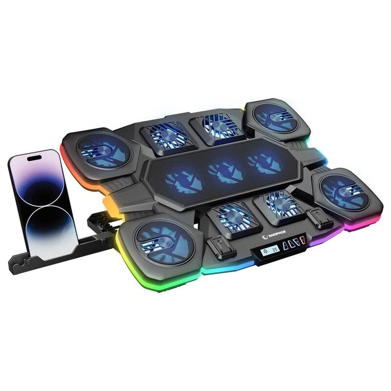 Rampage Gaming Base De Refrigeración Para Portátil Glacier Negra