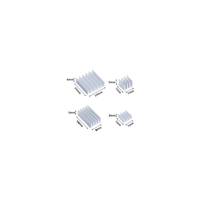 Raspberry Disipador, Pack Compatible Pi 4