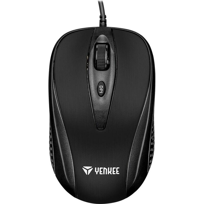 Ratón Con Cable Usb, 4 Botones, Yms 1025bk, Óptica