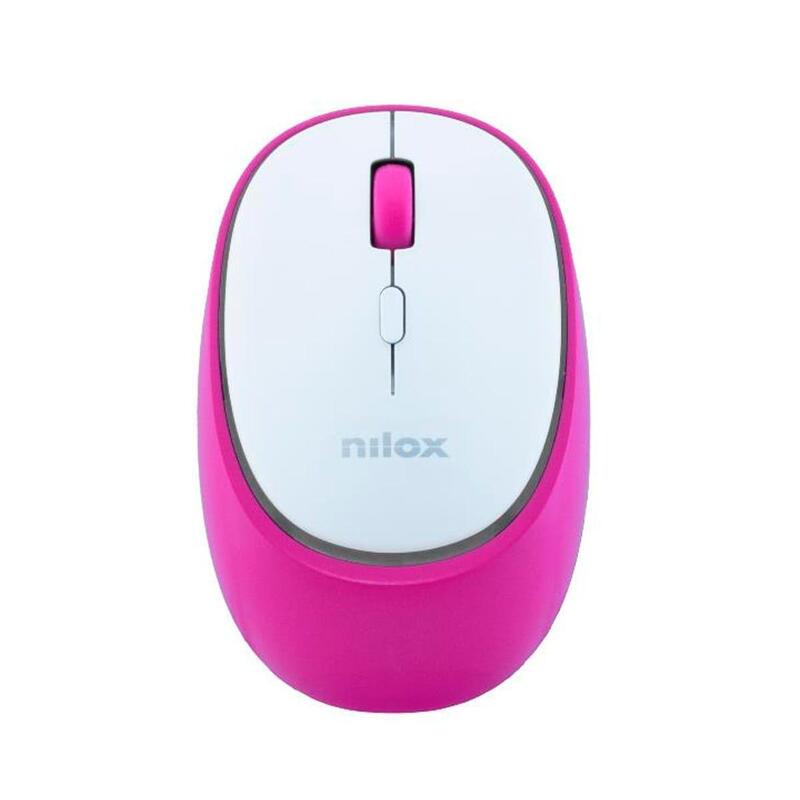 Raton Dual-Wirel Recarg Sil Ros