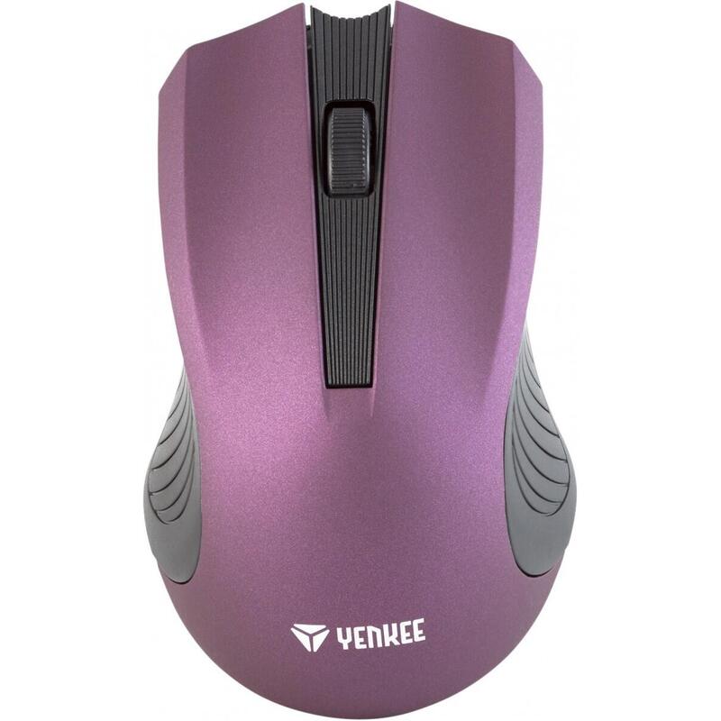 Ratón Inalámbrico 2,4ghz Óptica Symetryczna 3 Botones Fiolet