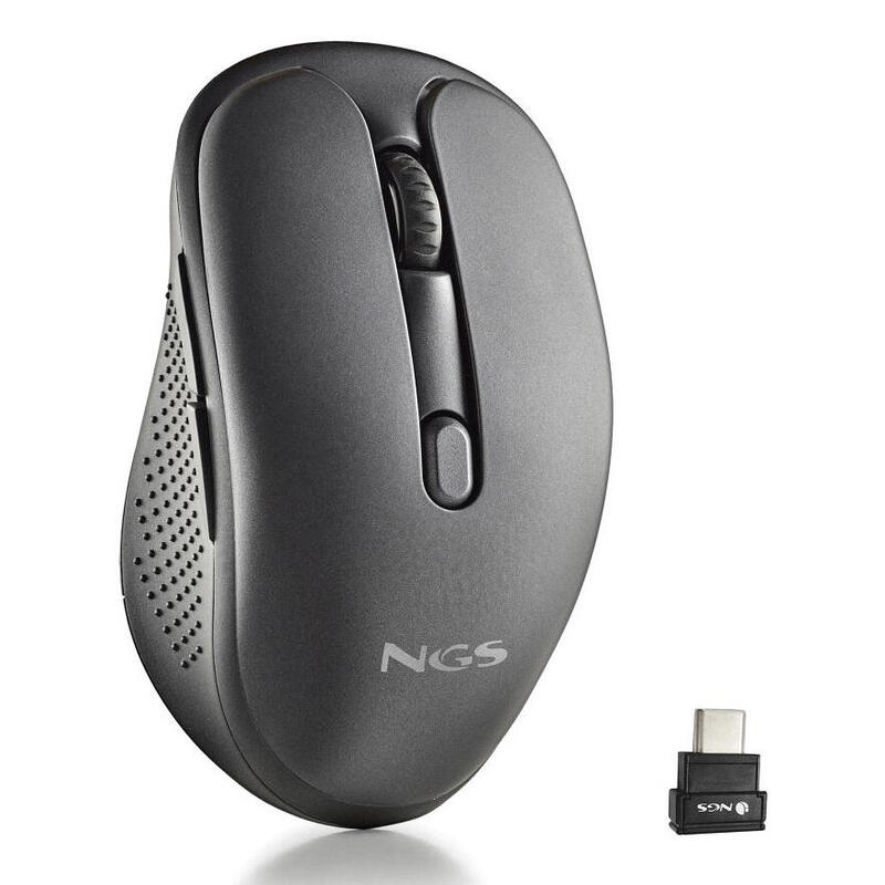 Ratón Inalámbrico Ngs Evo Mix Silencioso Batería Recargable Hasta 3200 Dpi Negro
