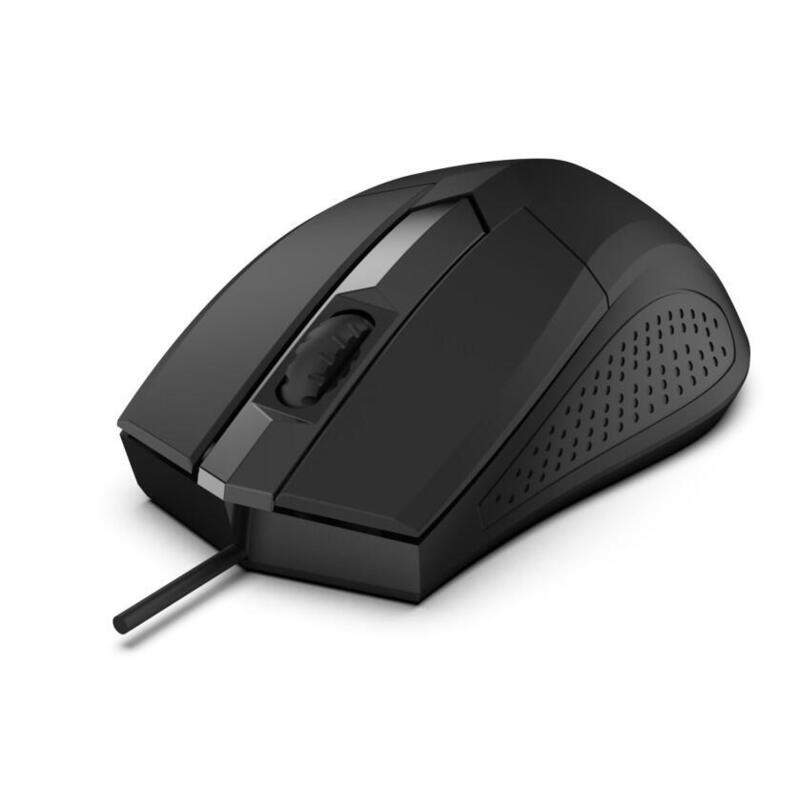 Ratón Óptico Con Cable Focus Usb, 1200dpi 3 Botones Y Rolka, 125hz, 1.8m
