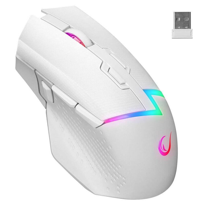 Ratón Rampage Inalámbrico Drop M3 V2 24 000 Dpi Blanco