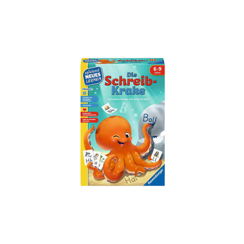 Ravensburger The Writing Octopus - Juego De Aprendizaje De 6 Años, Juego De Mesa 24683