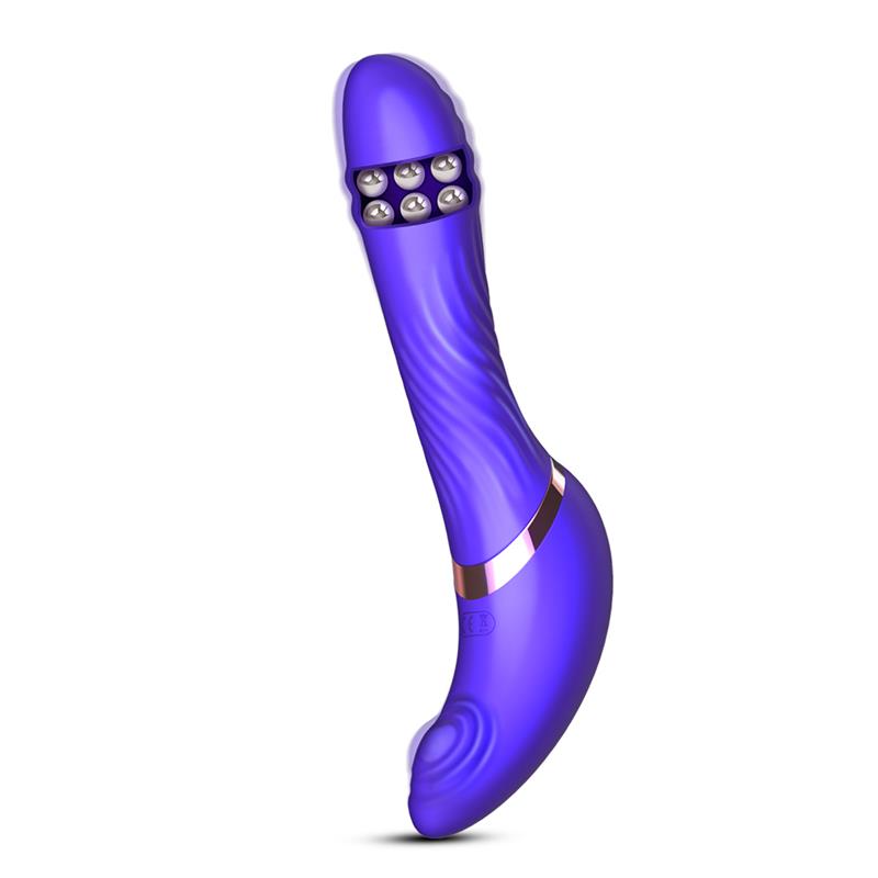 Rayden Vibrador Con Pulsación Y Bolas Internas Desmontable Dos Posiciones