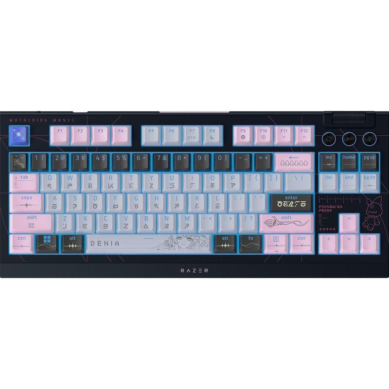 Razer Blackwidow V4 Tenkeyless Hyperspeed (Orange Switch) Gaming Keyboard, Wuthering Waves Edition, Us Layout