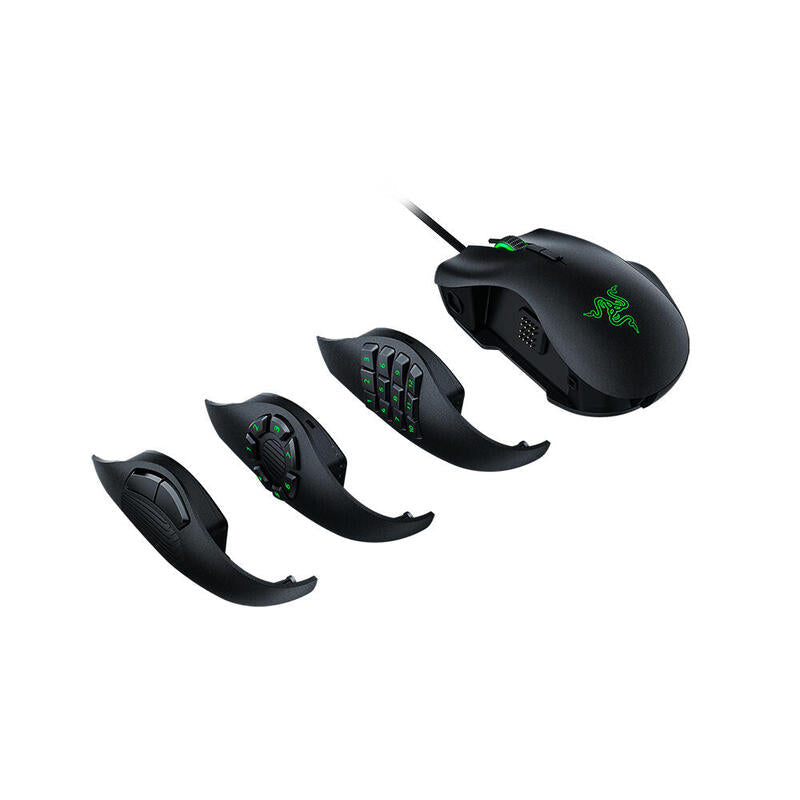 Razer  Raton Naga Trinity Gaming Negro/Verde 16000dpi/19 Botones/Iluminacion/Usb Rz01-02410100-R3m1
