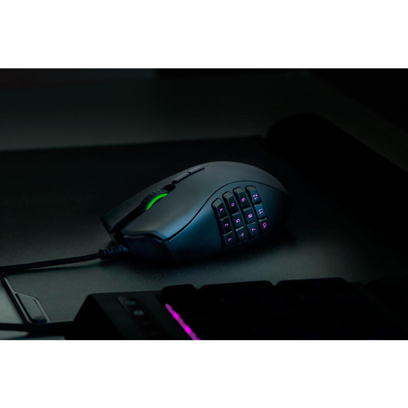 Razer  Raton Naga Trinity Gaming Negro/Verde 16000dpi/19 Botones/Iluminacion/Usb Rz01-02410100-R3m1