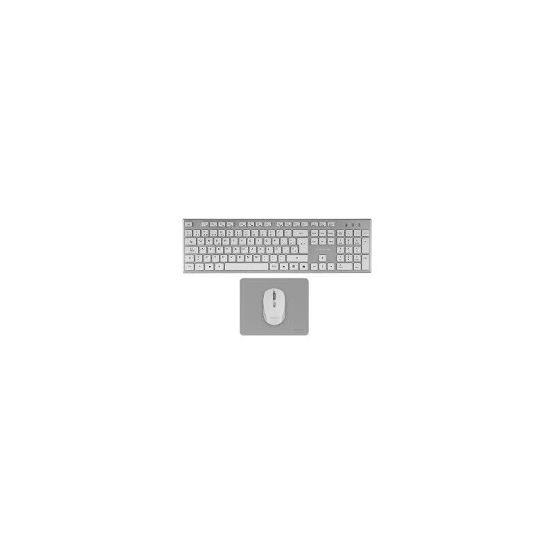 Reacondicionado - (Km0) Teclado Mouse Y Alfombrilla Wireless Tacens Zenith Low Profile Tecla Copilot 3200dpi Color Bla