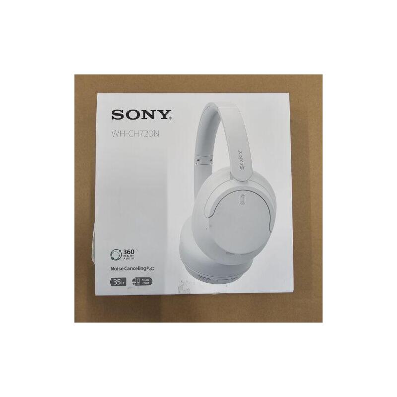 Reacondicionado - [Outlet Grade A] Sony Wh-Ch720 Bluetooth On-Ear Headphones Bt 5.2 White Eu 4548736147843-O