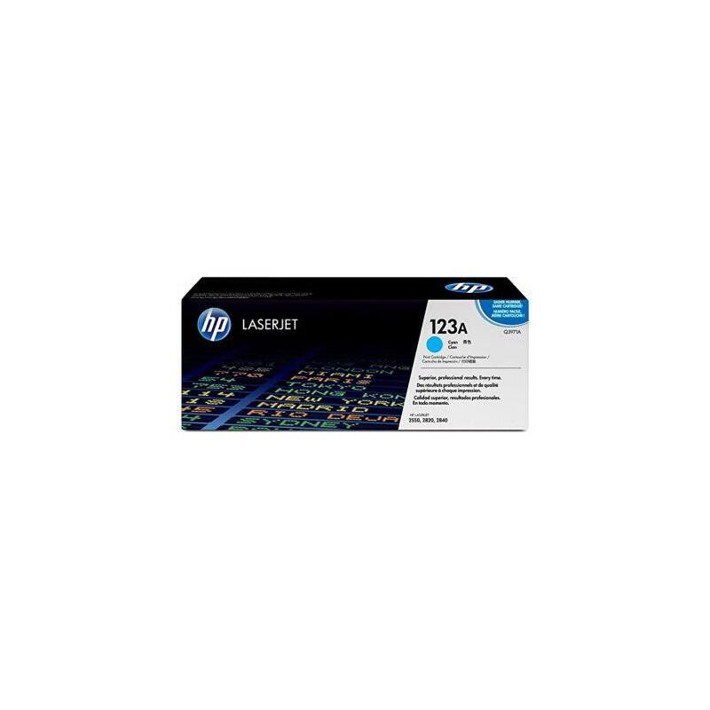 Reacondicionado Toner Original Hp 123a Cian - Q3971a-Ref Embalaje Deteriorado Pag-2000
