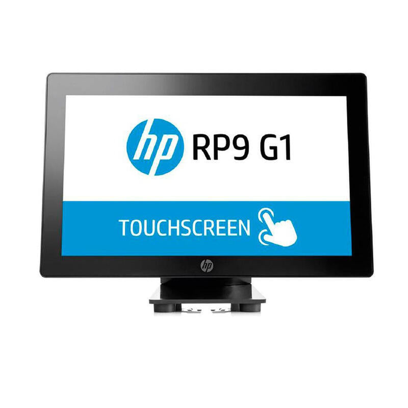 Reacondicionado Tpv Hp Rp9 G1 15.6 " Tactil Intel Celeron G3900 4gb 128gb Ssd Win 10 Pro Cable De Corriente Incluido