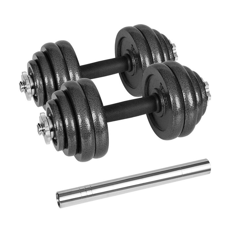 Rebel Active Mancuernas Ajustables En Estuche De 30 Kg Con Barra