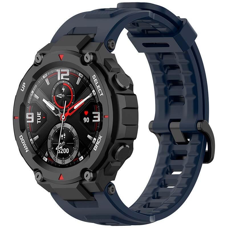 Recambio Correa Amazfit T-Rex / T-Rex Pro Silicona (Azul Oscuro)