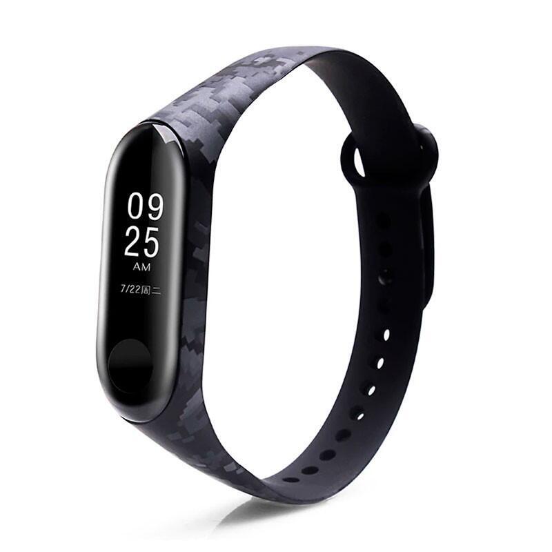 Recambio Correa Xiaomi Mi Band 4 / Mi Band 3 Camuflaje (Negro)