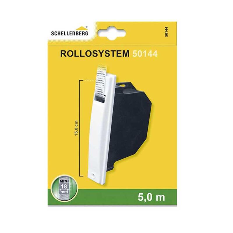 Recogedor Empotrar Minipack Para Persiana.Cinta 5m (Distancia Taladro 150mm) Schellenberg