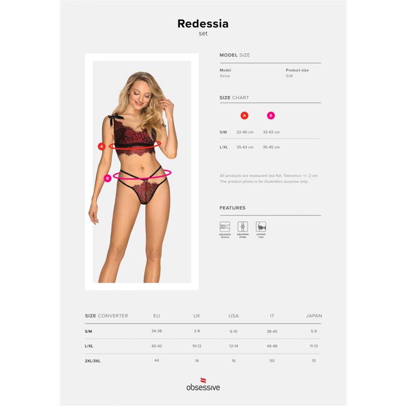 Obsessive - Redessia Set Dos Piezas S/M