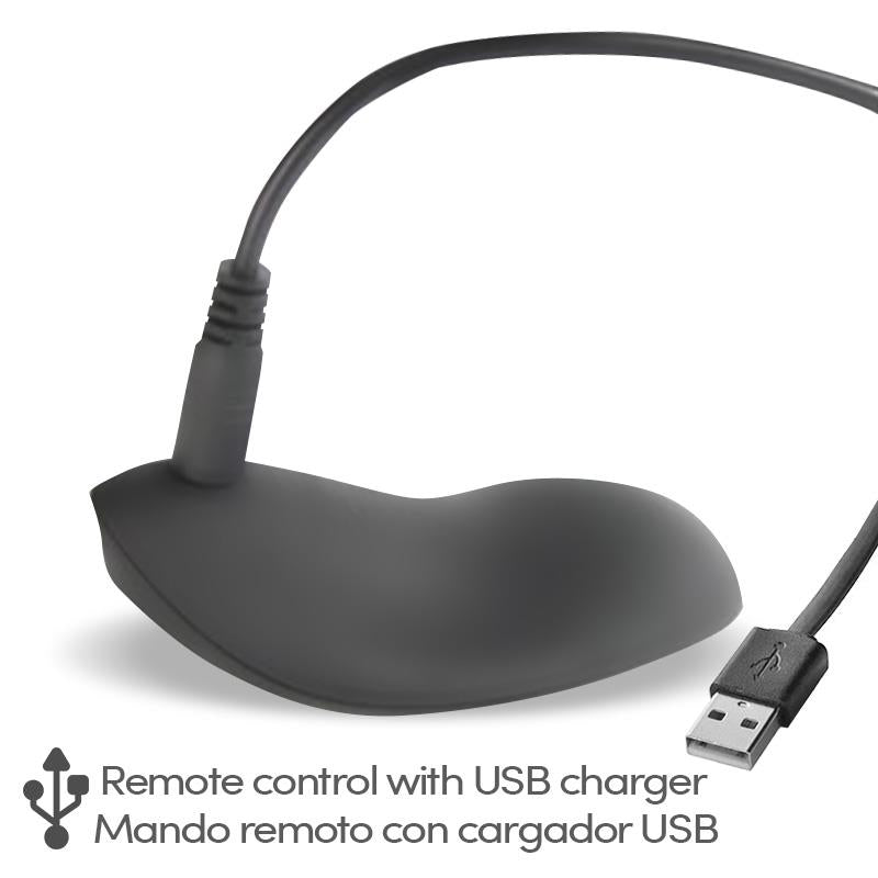 Anillo Vibrador  Reerin Usb Dual Control Remoto Usb Silicona
