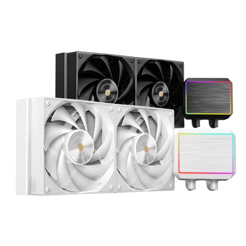 Refrigeracion Liquida Ml-Proii 240 Blanco Mars Gaming 240mm / 2x Ventiladores / 800-2000 Rpm/ Tdp 450w