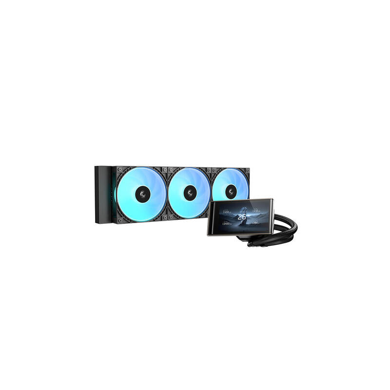 Refrigerador Liquido Cpu Deepcool Lt360 Vision Argb Liquid Cooler, Black