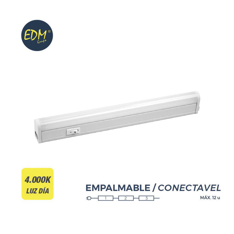 Regleta Electronica Led 18w 1650lm 4000k Luz Dia 3,6x113,8x3cm Edm