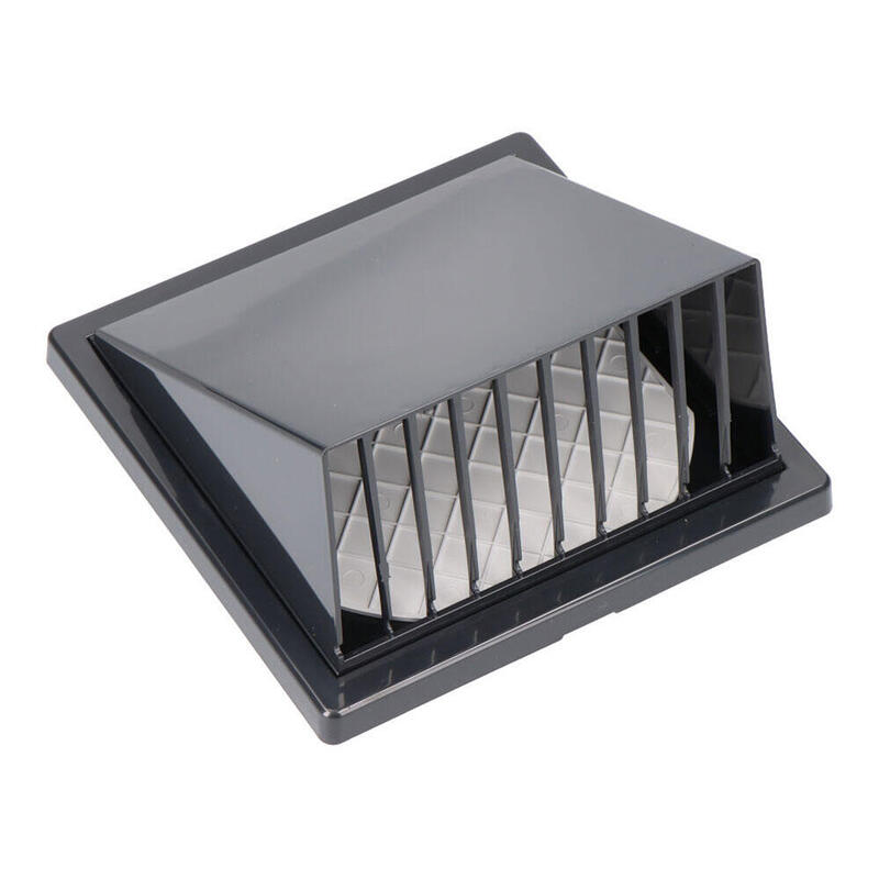 Rejilla Ventilación Con Campana Abs Ø 125mm Gris Antracita