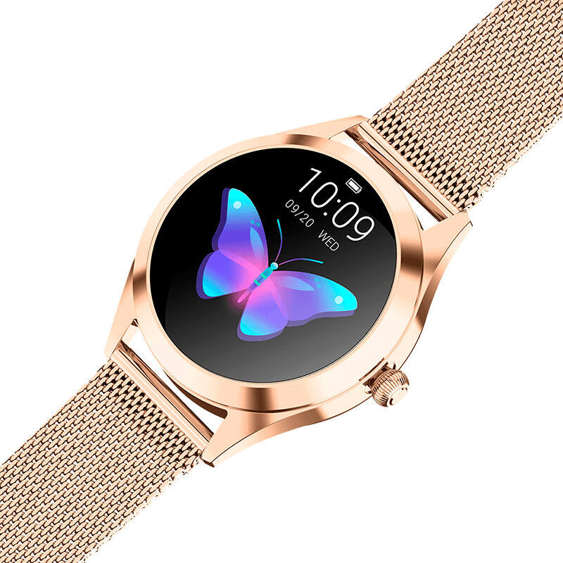 Reloj Inteligente Innjoo Voom Gold Pantalla Color 2.6cm Cuantificador Salud 15 Días Batería Compat. Android/Ios