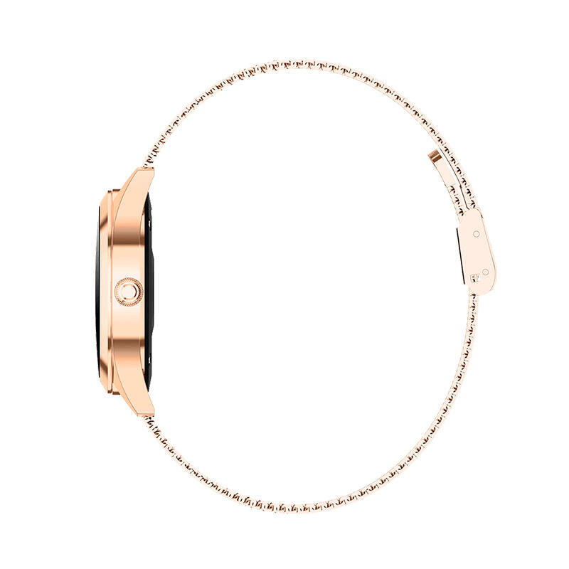 Reloj Inteligente Innjoo Voom Gold Pantalla Color 2.6cm Cuantificador Salud 15 Días Batería Compat. Android/Ios