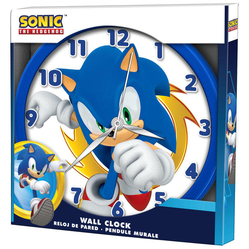 Reloj Pared Sonic The Hedgehog