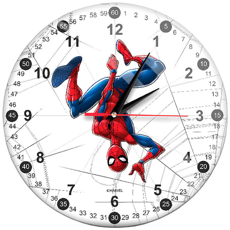 Reloj Pared Spiderman Marvel