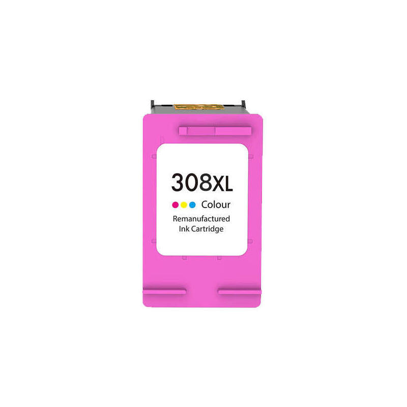 Remanufacturado Hp 308xl Color Cartucho De Tinta - Reemplaza 7fp2ue - Alta Capacidad/Jumbo